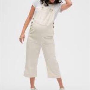 Gap Maternity Tencel M Cream Overalls